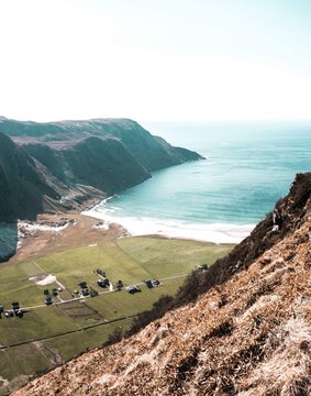 view of coastline in Hoddevik