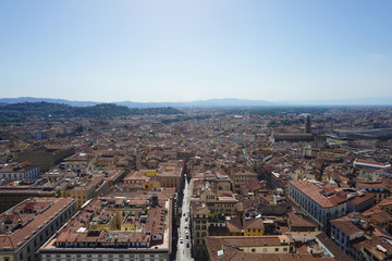 aerial view of florence italy