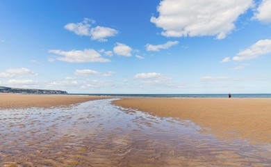 Water channel on a beach.