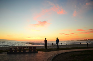 Fototapeta premium Sunset in Camps Bay, South Africa