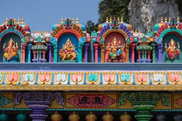 Batu Caves  is a limestone hill that has a series of caves and cave temples in Gombak, Selangor, Malaysia
