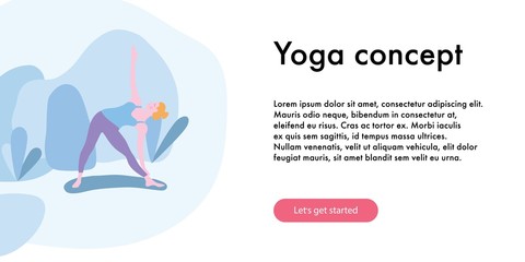 Web page template of Yoga Studio - 275252972