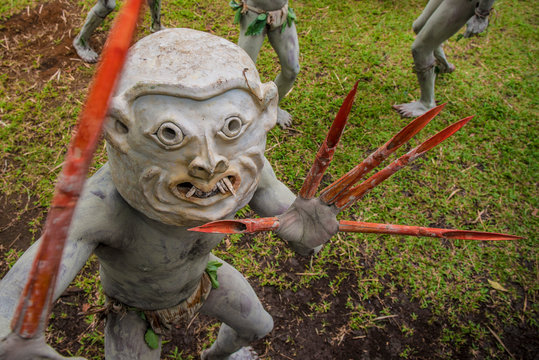 Asaro mud men, Goroka, Papua New Guinea