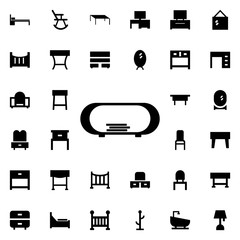 Coffee table icon. Universal set of furniture for website design and development, app development