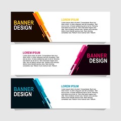 Vector abstract design banner web template.can be use for, landing page, website, mobile app, poster, flyer, coupon, gift card, smartphone template, web design