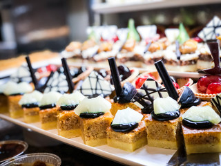 mix of home made sweets - mini cakes