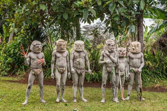 Asaro mud men, Goroka, Papua New Guinea