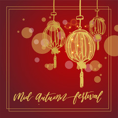 Chinese mid autumn festival design