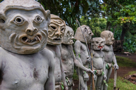 Asaro mud men, Goroka, Papua New Guinea