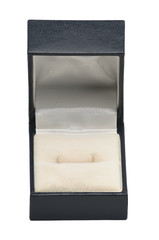 Jewelry box on white background