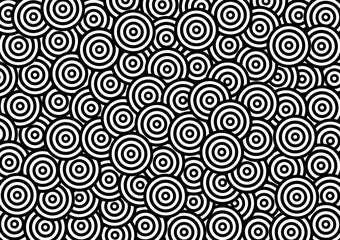 Black and white circle pattern