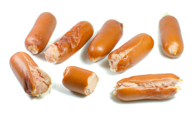 sausage isolated on white background