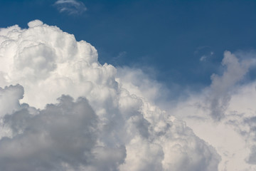 Naklejka na ściany i meble Clouds background cumulonimbus cloud formations before the storm