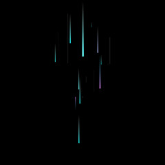 Fast Effect. Motion Neon Light Movement static