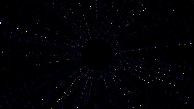 Hud futuristic technological intro.Beautiful shining circle lights. Equalizer. Black background to use as alpha ,luma channel.Type 3
