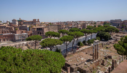 Fototapeta na wymiar Rome Italy. Roman culture. 