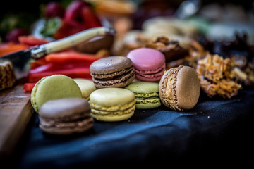 colorful macarons
