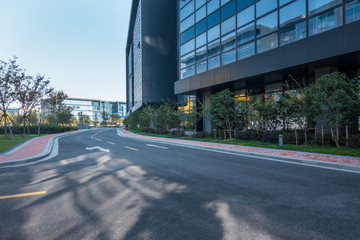 concrete road curve of viaduct in china outdoor