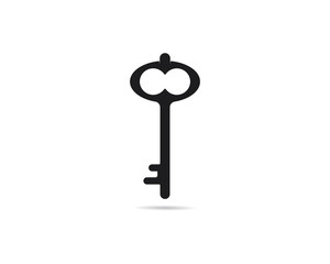 Key vector icon illustration template design 