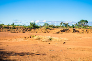 A view of the sertao landscape: an abandonded quarry in Oeiras, Piaui (Northeast Brazil)
