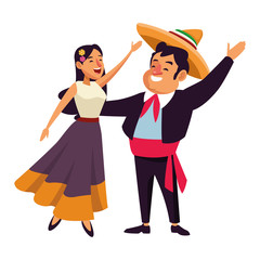 mexican traditional culture icon cartoon