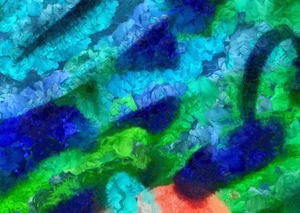 Colorful oil and watercolor background for creating unique products and decorate original prints. Rough beautiful pattern. Grunge scratched template.