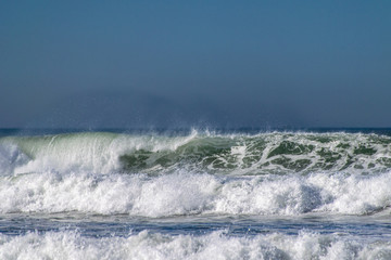 Breaking ocean sea waves
