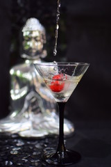 Bouddha bulles champagne et fraise 