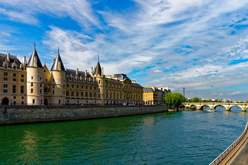 Fototapeta premium Cour de Cassation and Seine, Paryż. Francja
