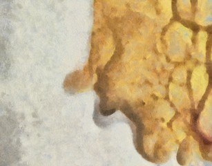 Large colorful splashes of paint on canvas, unique design elements, original grunge texture in very high resolution, deep colors digital background, textured oil template.