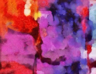 Large colorful splashes of paint on canvas, unique design elements, original grunge texture in very high resolution, deep colors digital background, textured oil template.