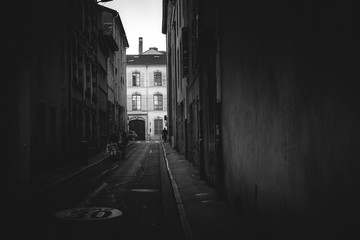 Obraz premium old street at night