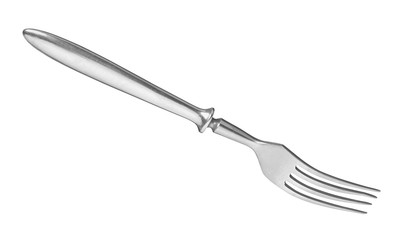 vintage fork isolated on white background