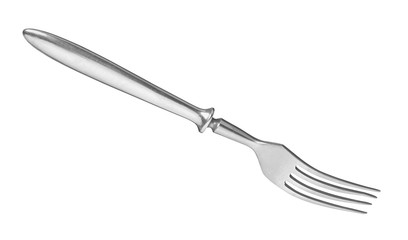 vintage fork isolated on white background