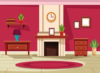House interior with furniture scenery