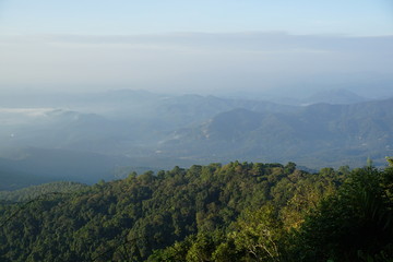 Naklejka premium view of mountains