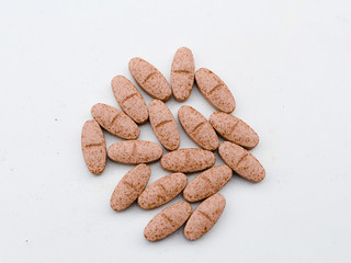 Food supplement tablets Healthy eating pills