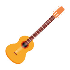Obraz na płótnie Canvas guitar acoustic icon cartoon isolated