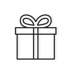 gift box icon- vector illustration