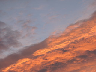 sunset in the sky
