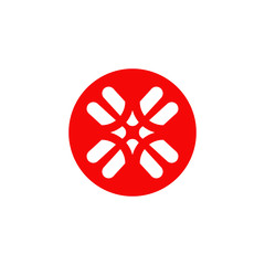 Community and adoption care logo design vector template