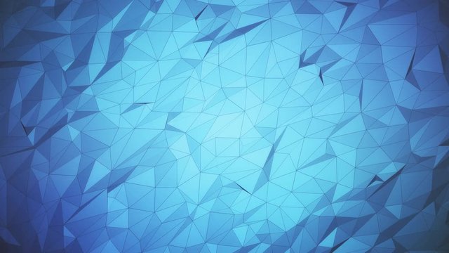 Blue High Tech Corporate Background with Moving Polygons