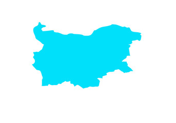 Political map of Bulgaria in Europe