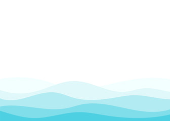 Blue water wave ocean sea vector abstract background