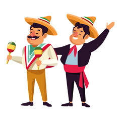 mexican traditional culture icon cartoon