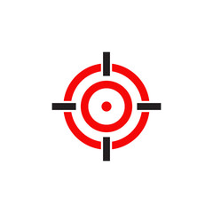 Target icon logo design vector template