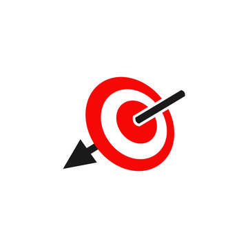 Target icon logo design vector template