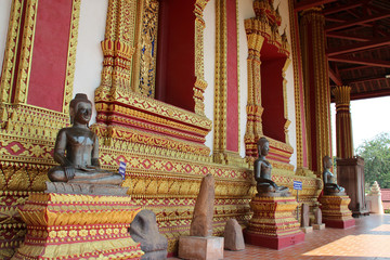 buddhist temple (Wat Ho Phra Keo) in vientiane (laos) 