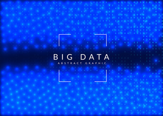 Deep learning concept. Digital technology abstract background. Artificial intelligence and big data. Tech visual for system template. Modern deep learning backdrop.