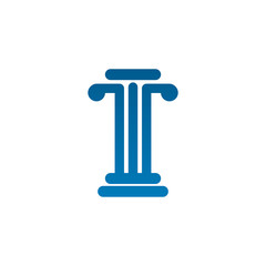 Pillar column logo icon design vector template